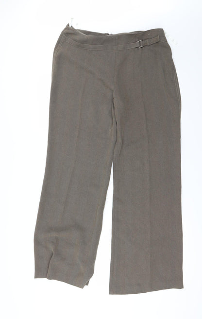 Womens UK Size 14 NEXT Regular Fit  Brown Trousers