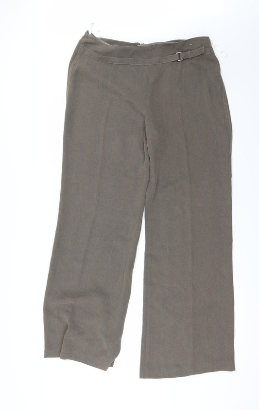 NEXT Womens Brown   Trousers  Size 14 L23 in