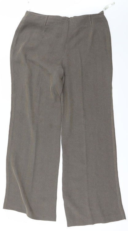 Womens UK Size 14 NEXT Regular Fit  Brown Trousers