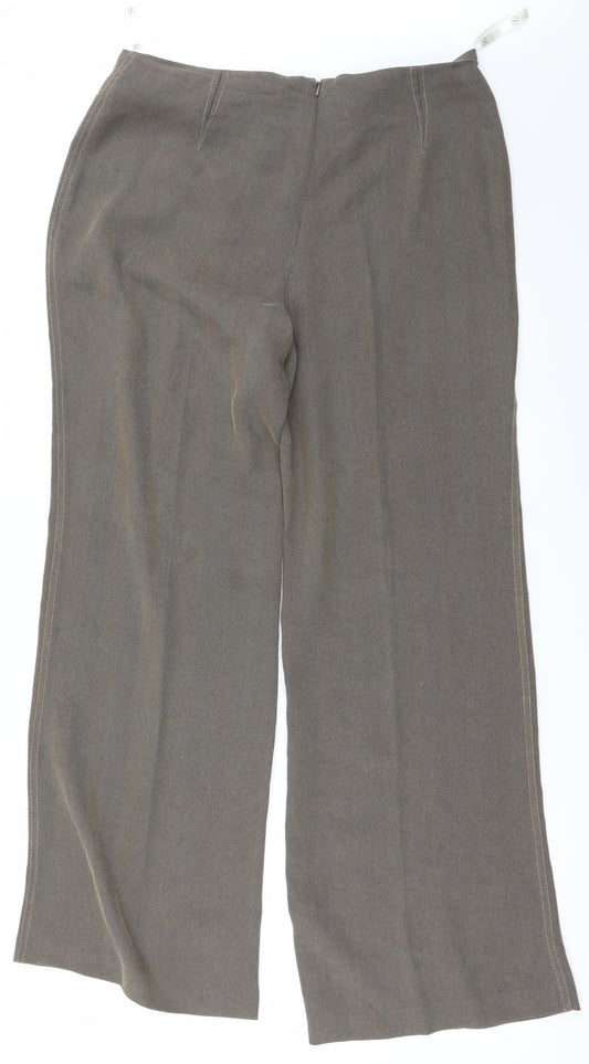 NEXT Womens Brown   Trousers  Size 14 L23 in