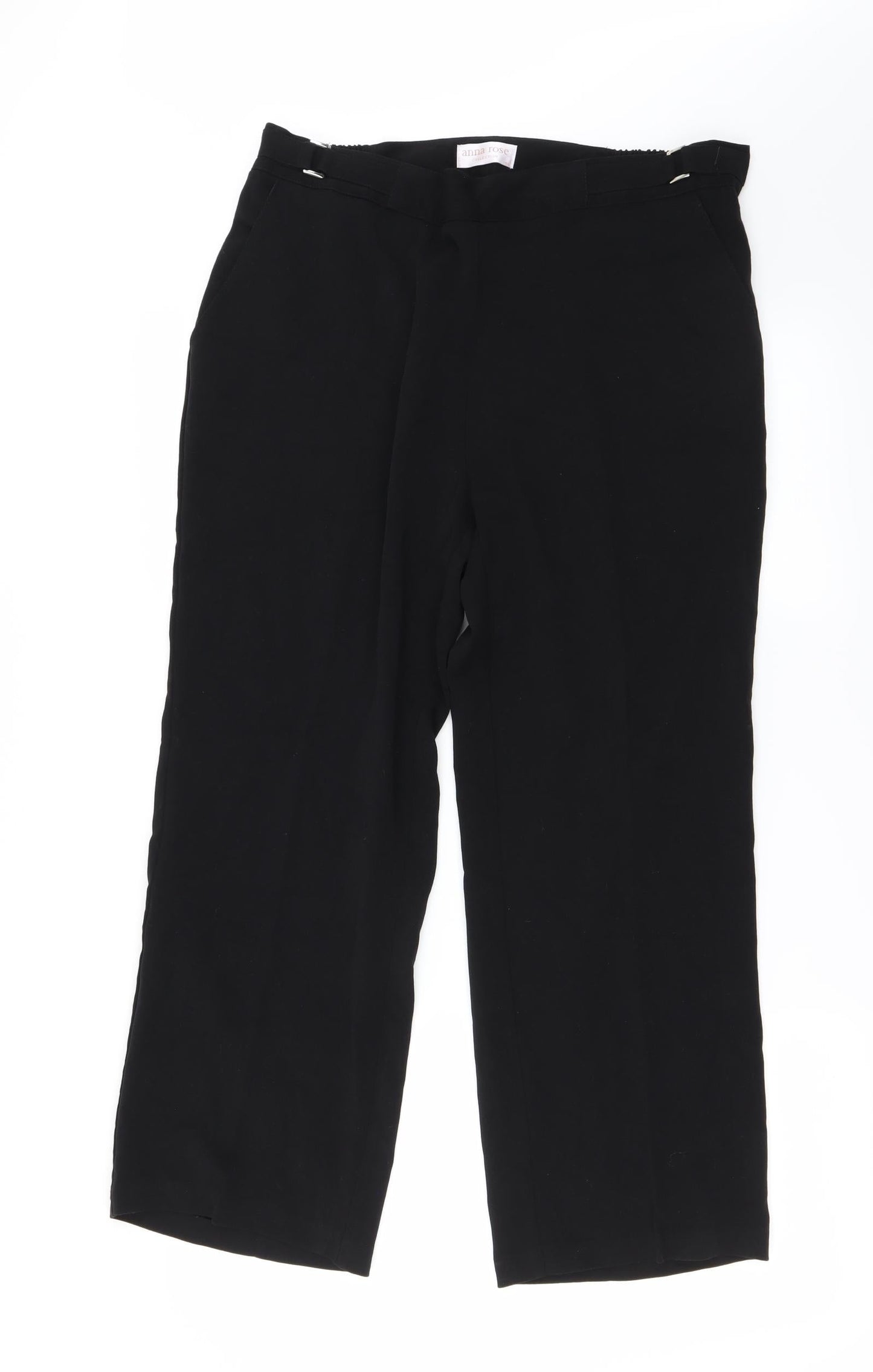 Womens UK Size 14 anna rose Regular Fit  Black Trousers