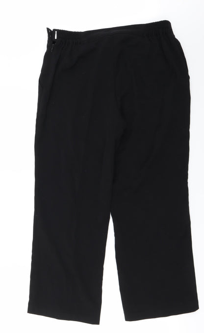 Womens UK Size 14 anna rose Regular Fit  Black Trousers