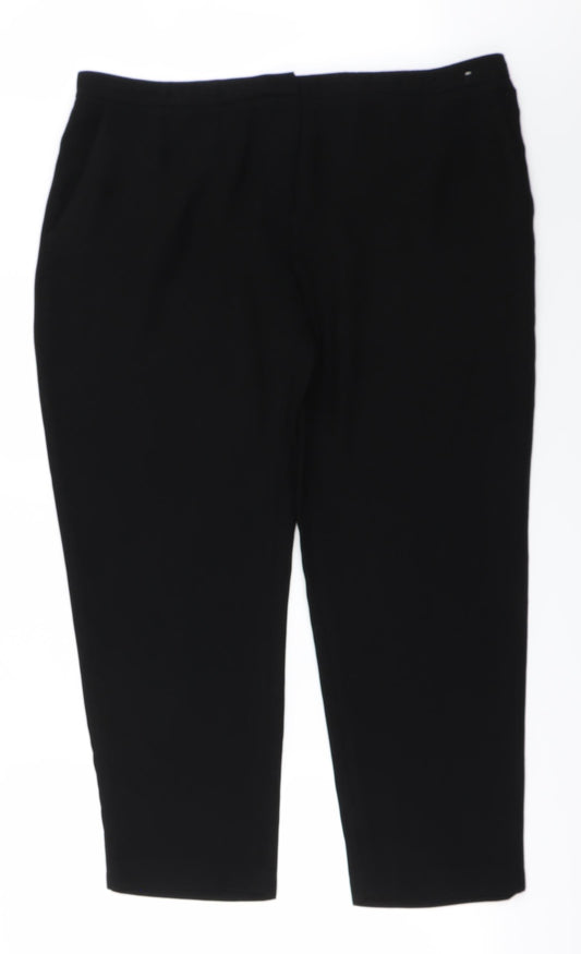 NEXT Womens Black   Trousers  Size 16 L25 in