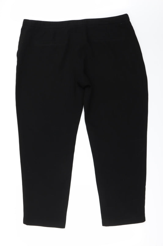 NEXT Womens Black   Trousers  Size 16 L25 in