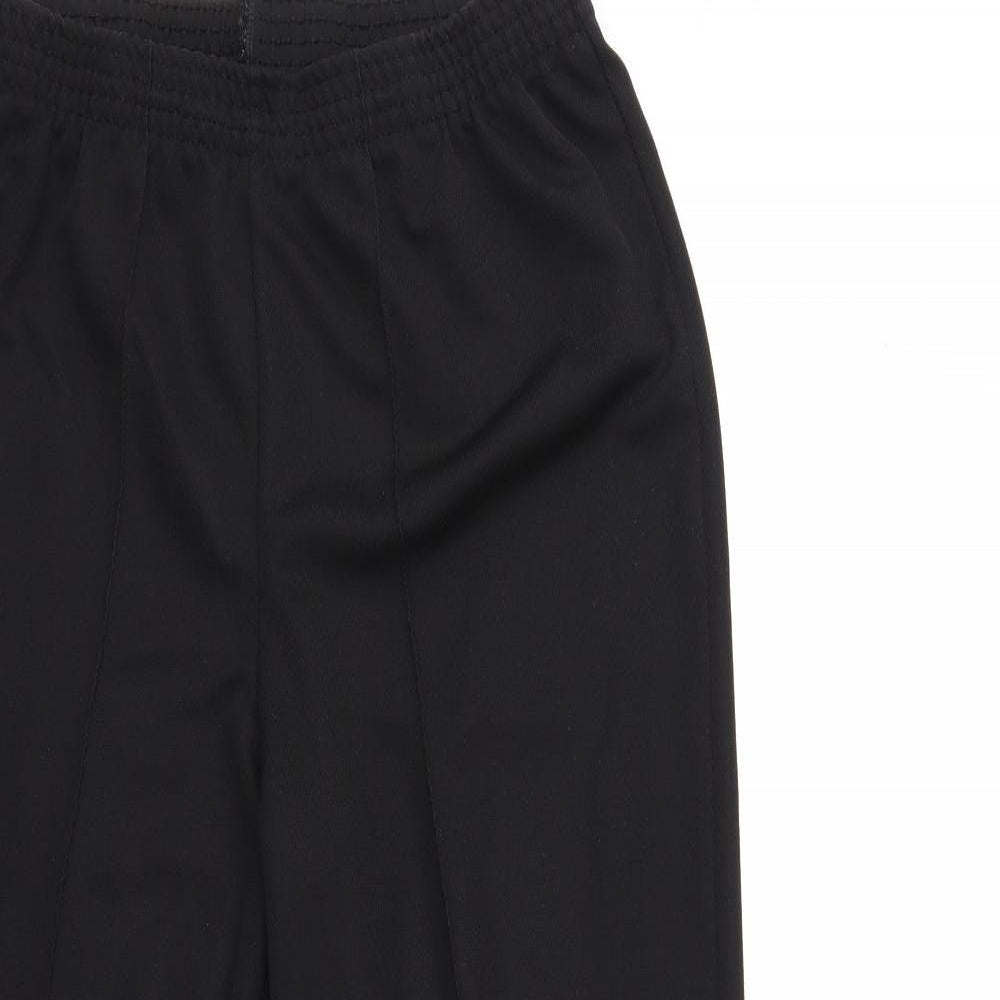 Womens UK Size 14 Preworn Regular Fit  Black Trousers