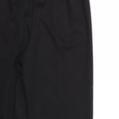 Womens UK Size 14 Preworn Regular Fit  Black Trousers
