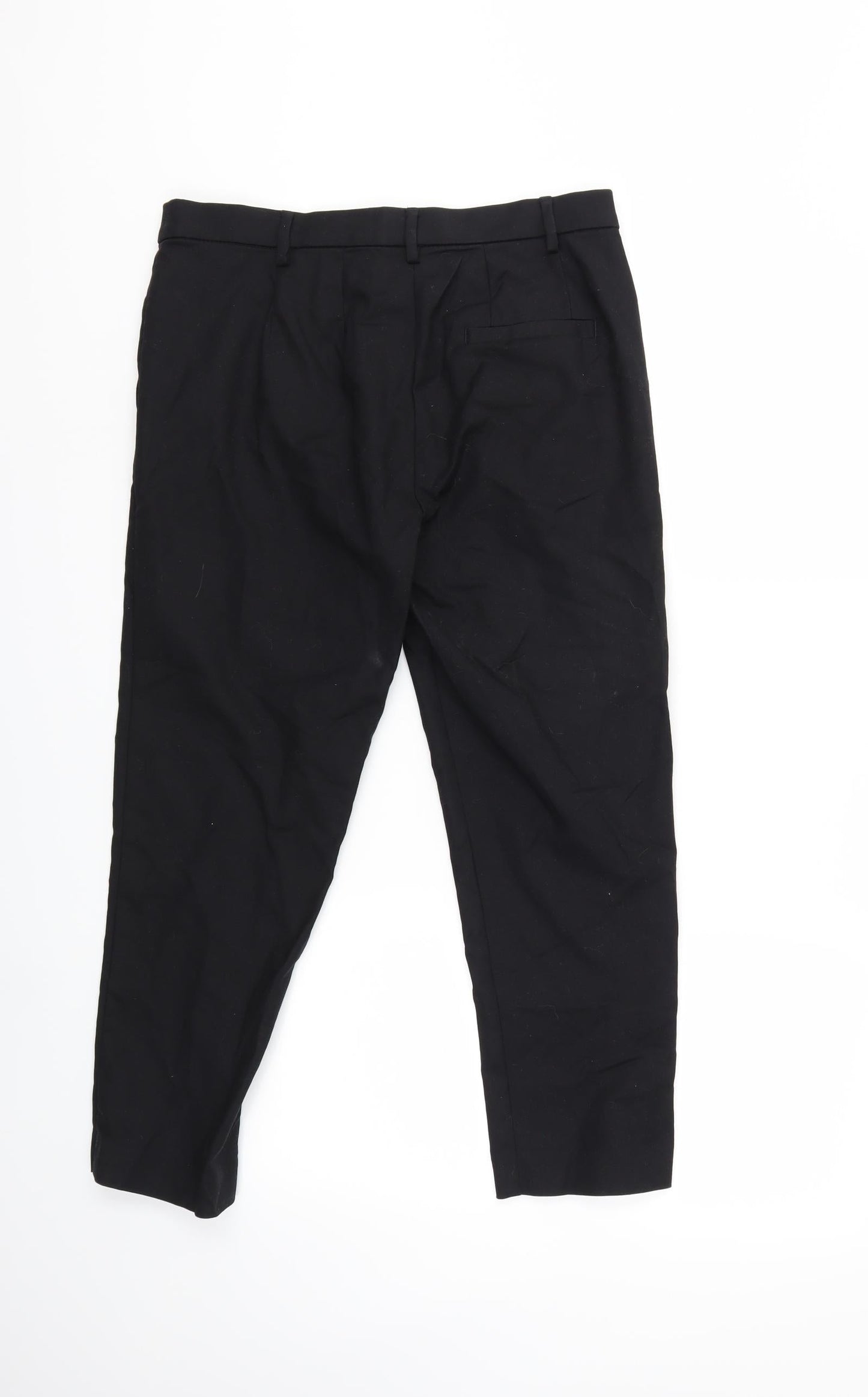 Womens UK Size 12 Marks and Spencer Regular Fit  Black Trousers
