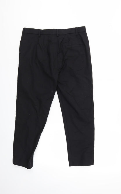 Womens UK Size 12 Marks and Spencer Regular Fit  Black Trousers