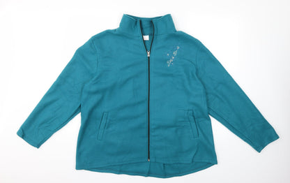 Womens UK Size XL Anne De Lancay Blue Jacket