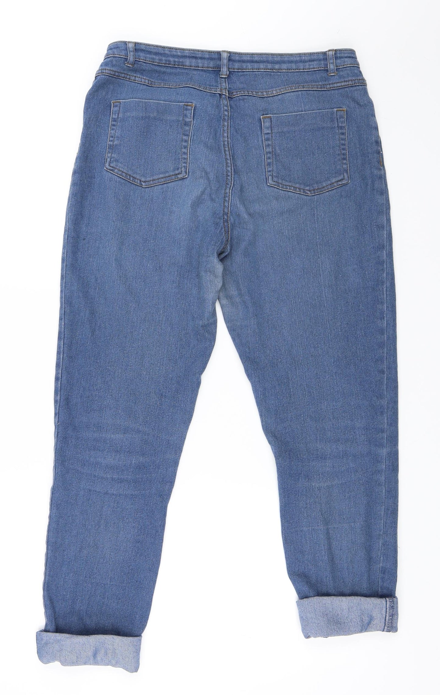 Womens UK Size 30 in Preworn Regular Fit Straight Blue Jeans
