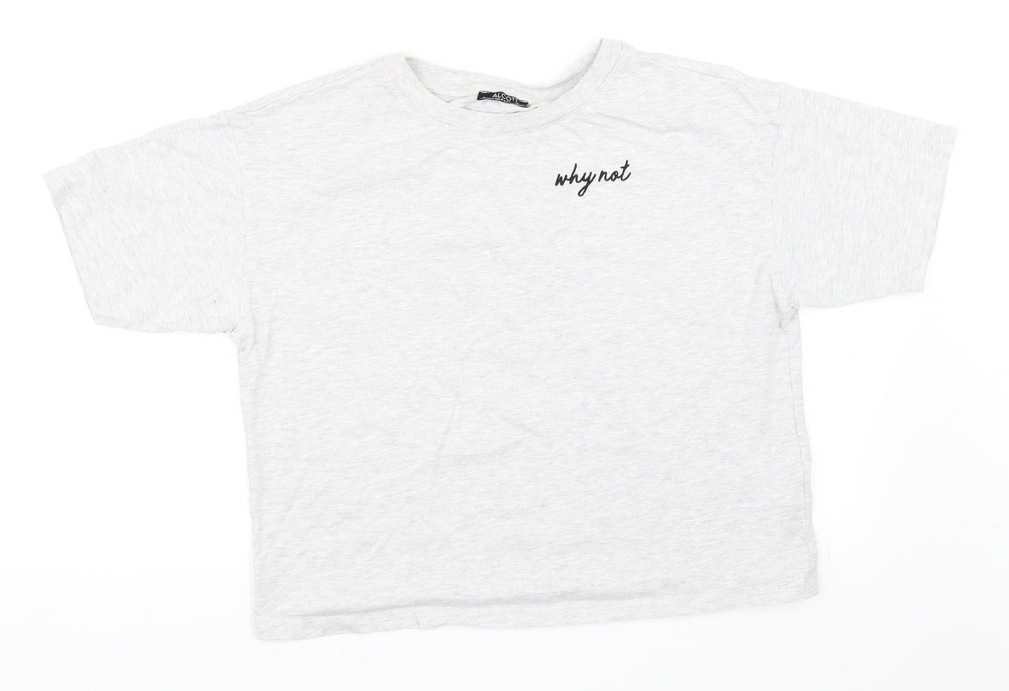 alcott Womens Grey   Basic T-Shirt Size L