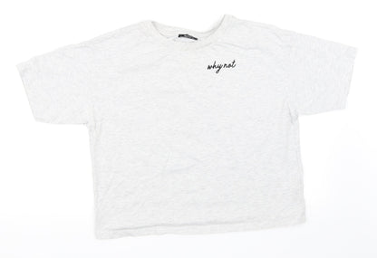 alcott Womens Grey   Basic T-Shirt Size L
