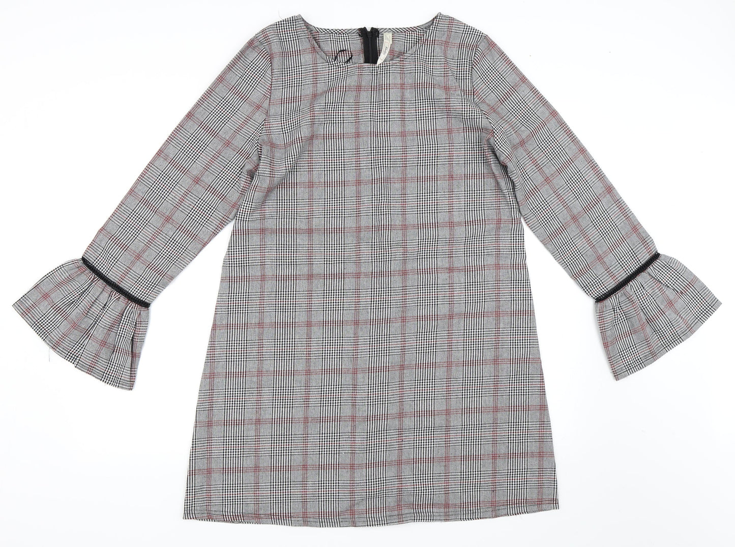 Stella Morgan Womens Grey Check  Shift  Size 14