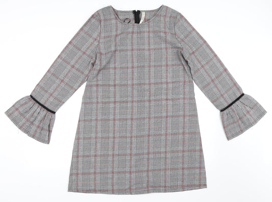 Stella Morgan Womens Grey Check  Shift  Size 14
