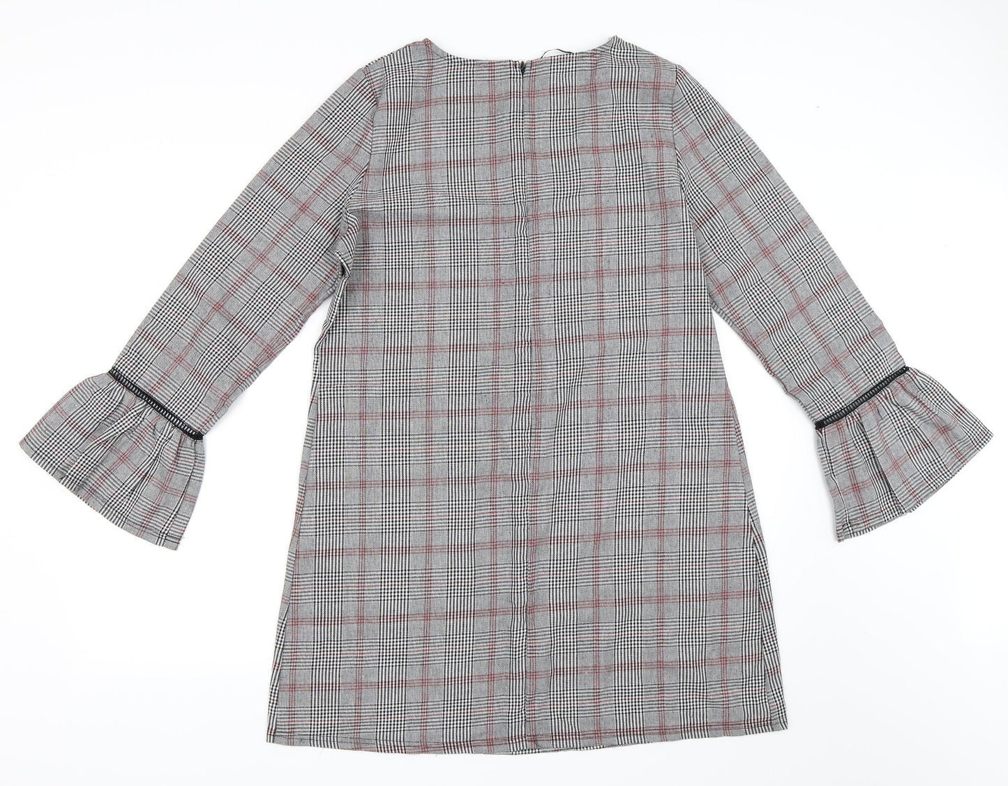 Stella Morgan Womens Grey Check  Shift  Size 14