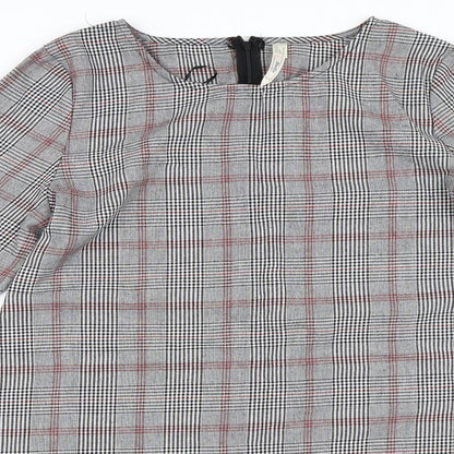 Stella Morgan Womens Grey Check  Shift  Size 14