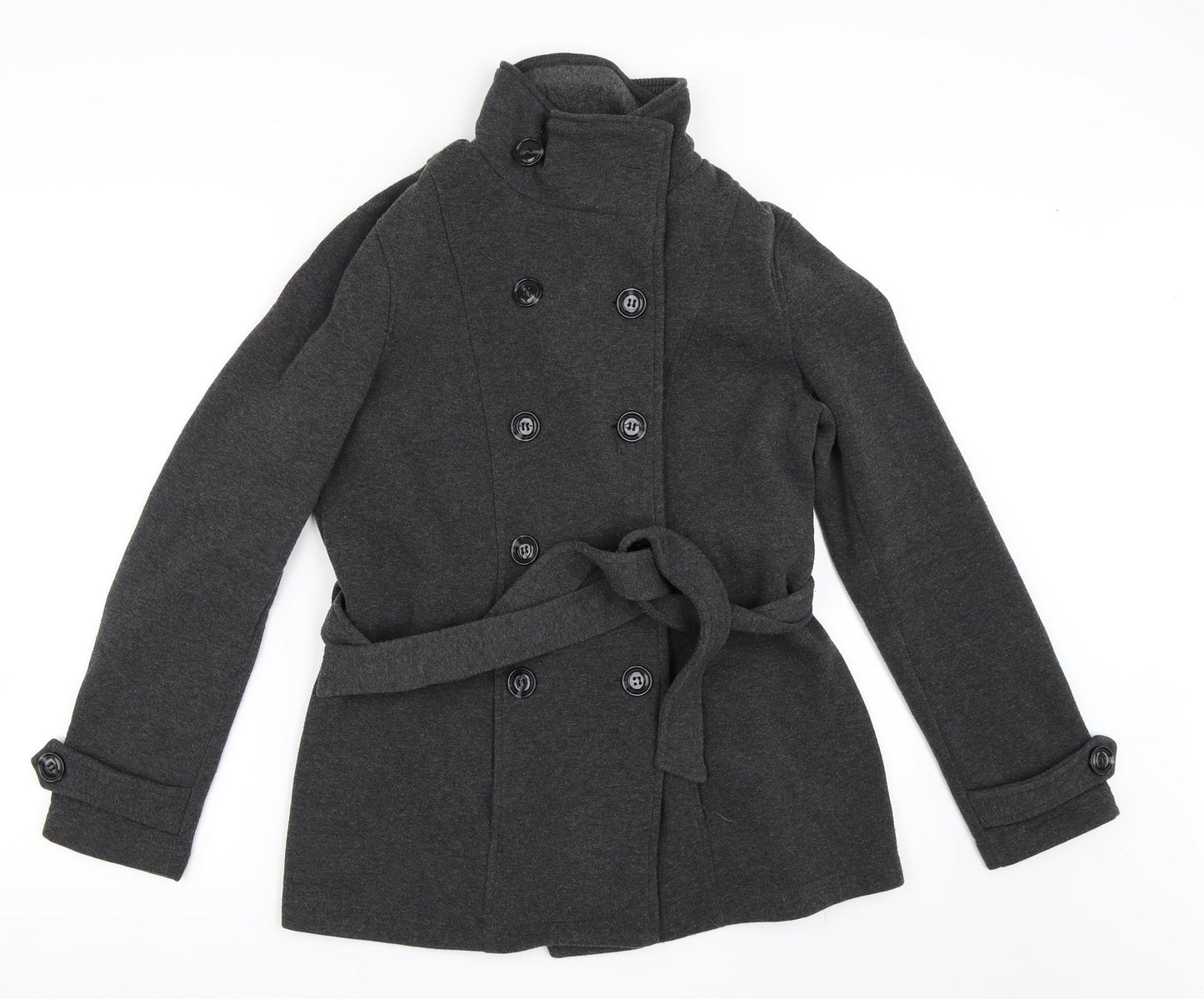 FOREVER 21 Womens Grey   Pea Coat Coat Size M