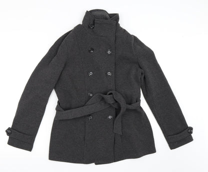 FOREVER 21 Womens Grey   Pea Coat Coat Size M