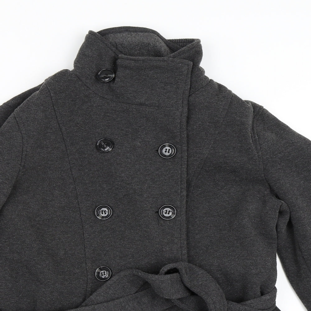 FOREVER 21 Womens Grey   Pea Coat Coat Size M