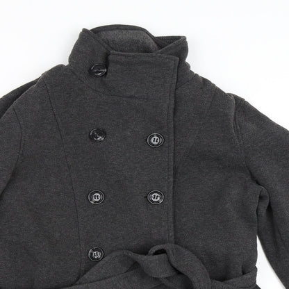 FOREVER 21 Womens Grey   Pea Coat Coat Size M