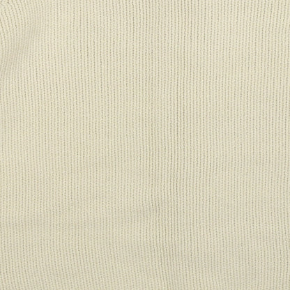 Preworn Womens White  Knit Cardigan Jumper Size 14