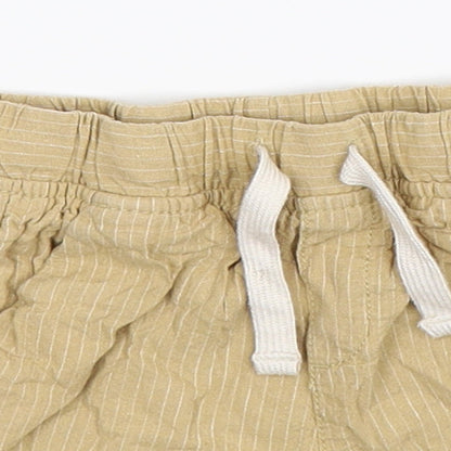 TU Boys Beige Striped  Chino Shorts Size 2 Years