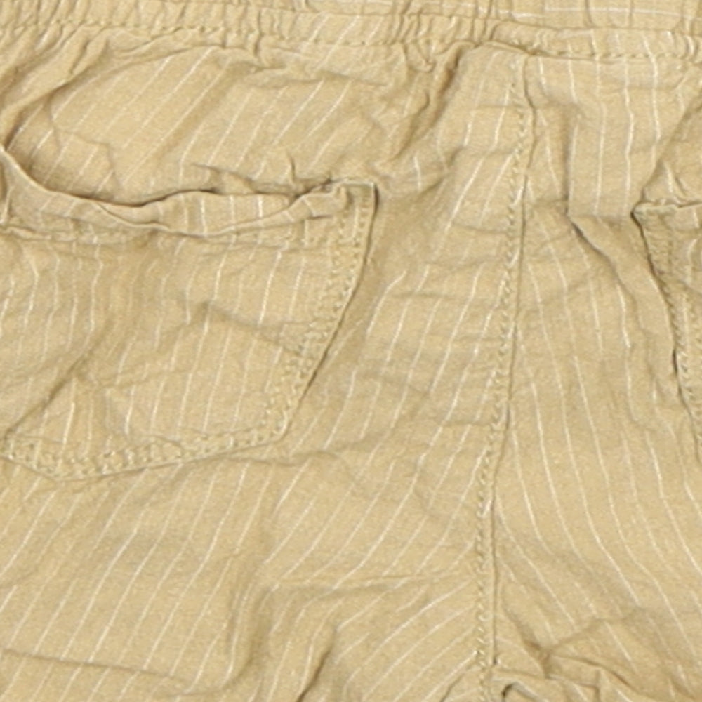 TU Boys Beige Striped  Chino Shorts Size 2 Years