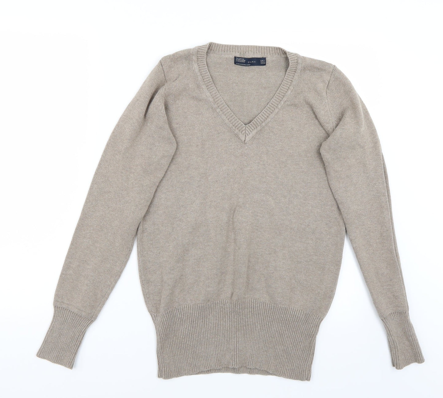 Zara Mens Brown   Pullover Jumper Size L