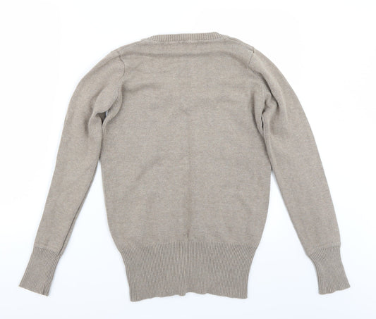 Zara Mens Brown   Pullover Jumper Size L