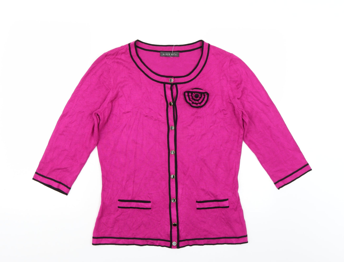 Alex & Co Womens Pink   Cardigan Jumper Size M