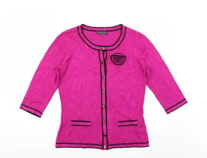 Alex & Co Womens Pink   Cardigan Jumper Size M
