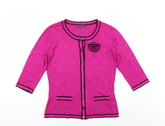 Alex & Co Womens Pink   Cardigan Jumper Size M