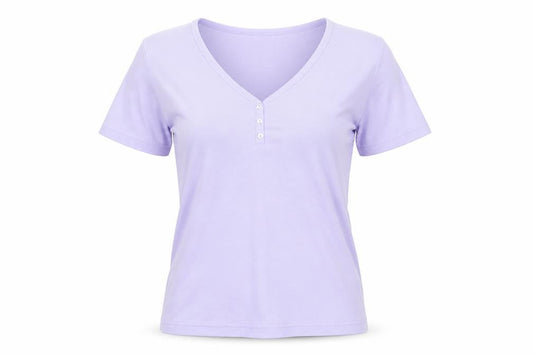 Womens UK Size S Classic Purple Basic T-Shirt