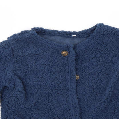 Preworn Womens Blue   Cardigan Jumper Size L