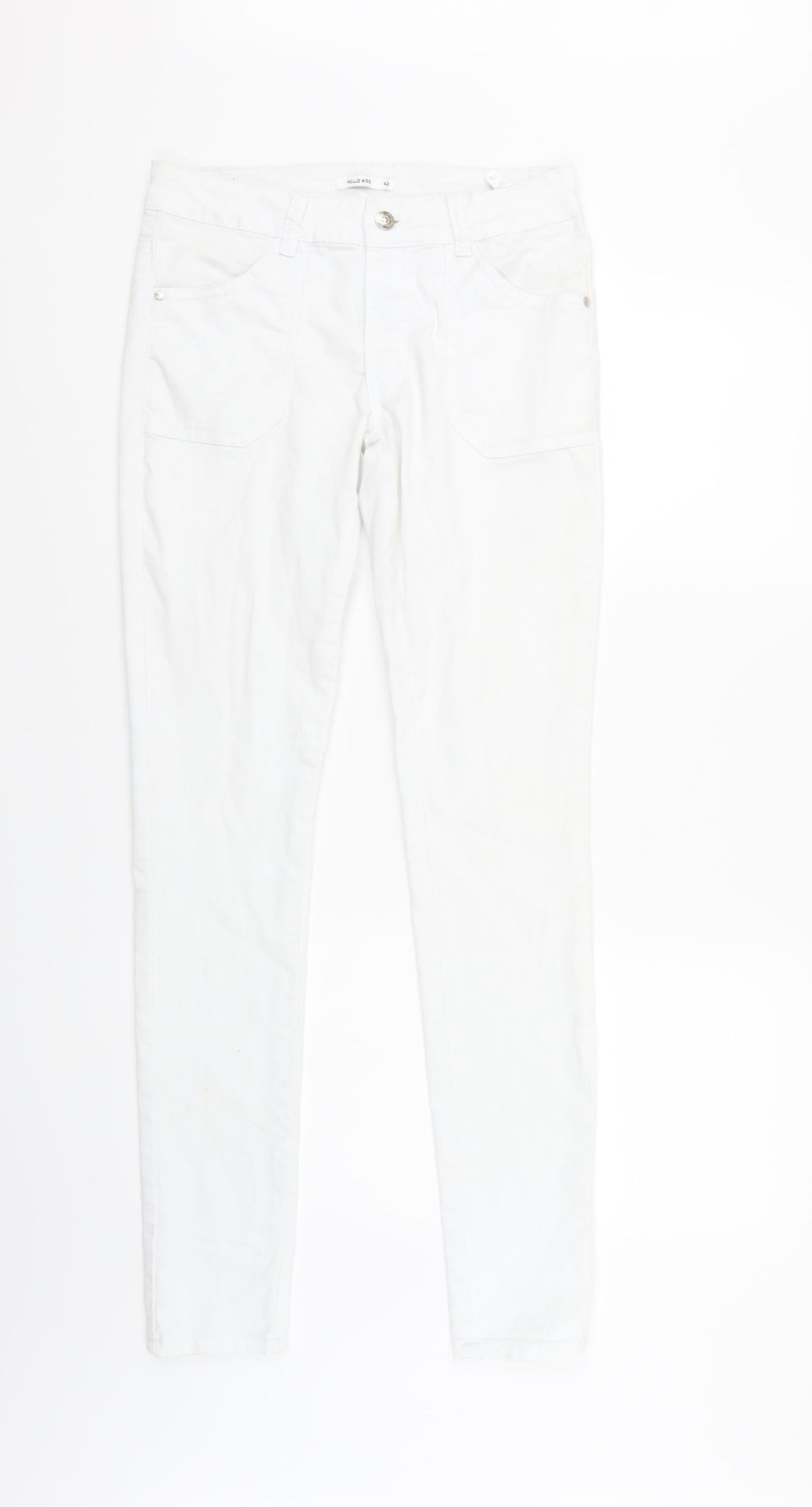Hello Sunshine Womens White   Straight Jeans Size 12 L31 in