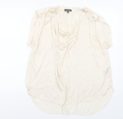 Womens UK Size M Et Vous Beige Basic Blouse