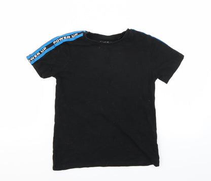 NEXT Boys Black   Basic T-Shirt Size 7 Years