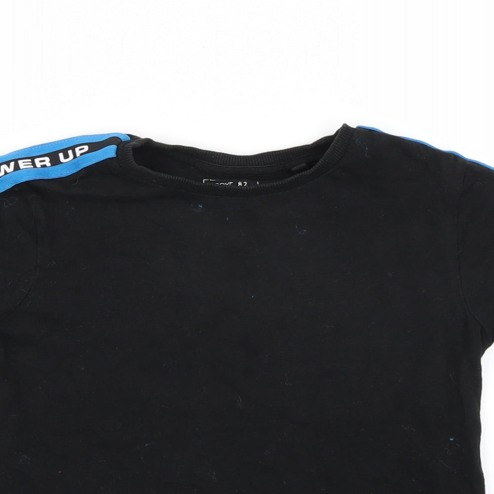 NEXT Boys Black   Basic T-Shirt Size 7 Years