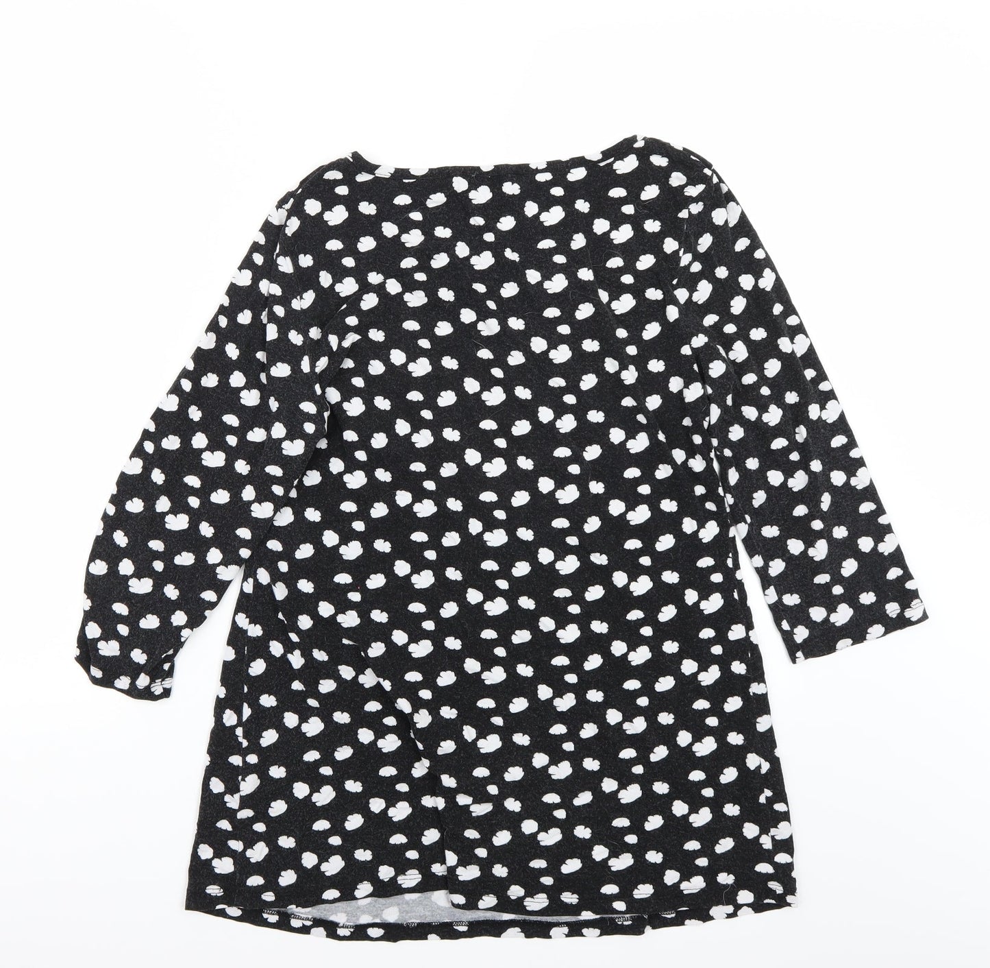 Womens UK Size 14 Moda Black Basic T-Shirt