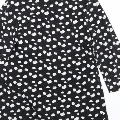 Womens UK Size 14 Moda Black Basic T-Shirt