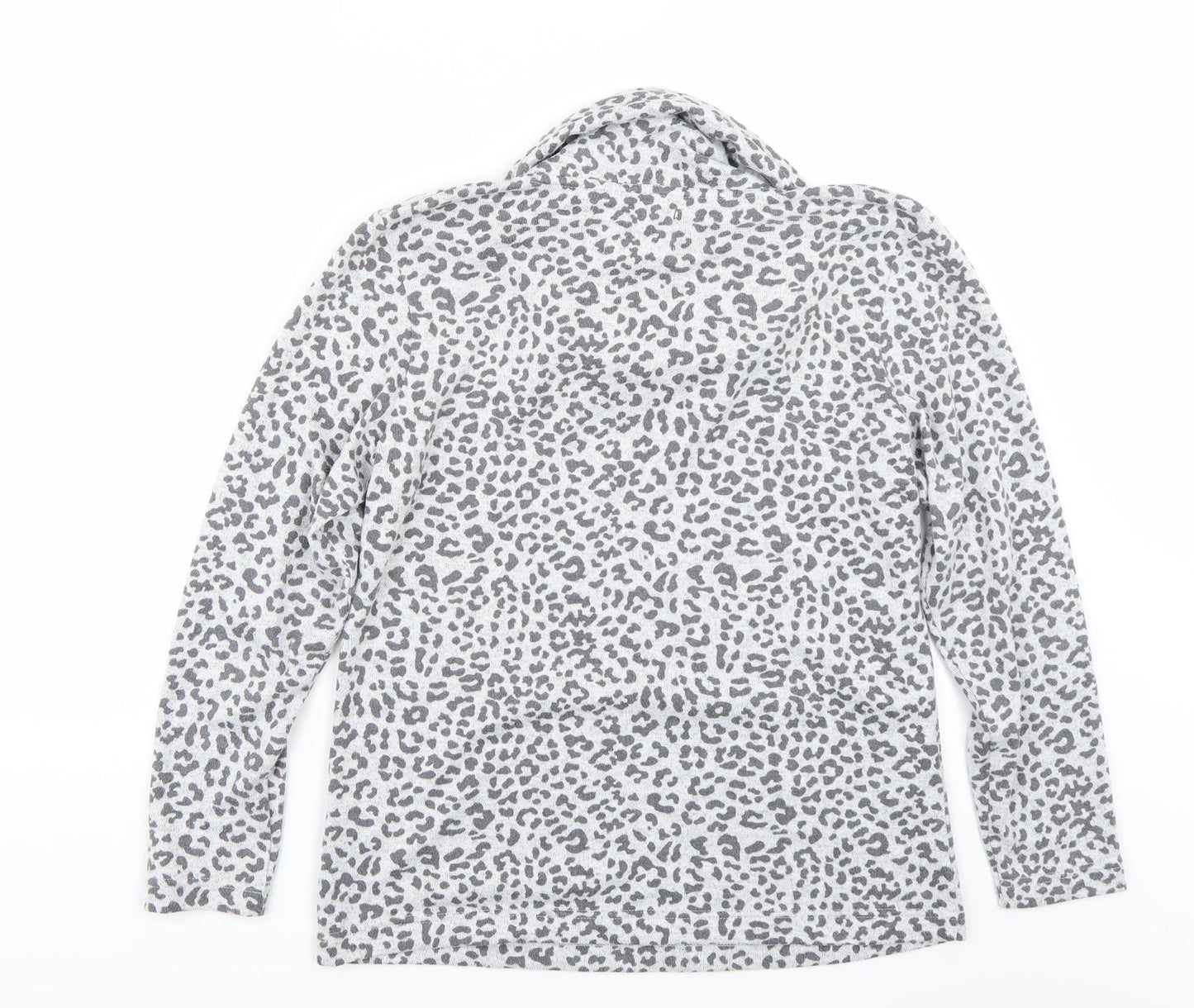 F&F Womens Grey Animal Print  Pullover Jumper Size 8