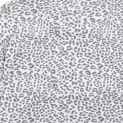 F&F Womens Grey Animal Print  Pullover Jumper Size 8