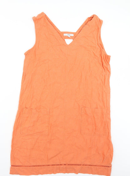 Womens UK Size 16 NEXT Orange Basic Blouse
