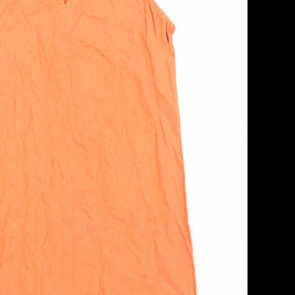 Womens UK Size 16 NEXT Orange Basic Blouse