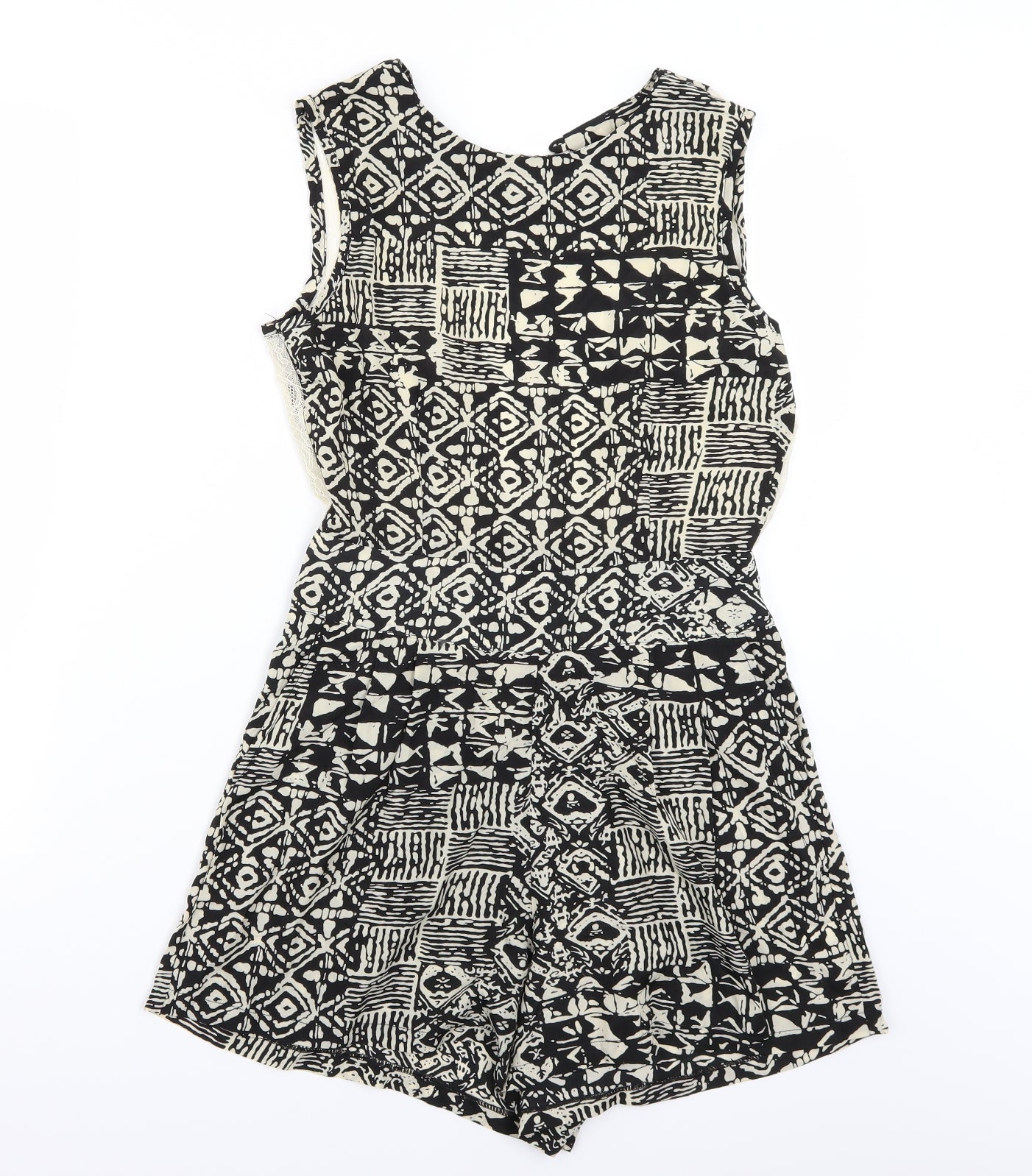 Boohoo Womens Black   Playsuit One-Piece Size 8