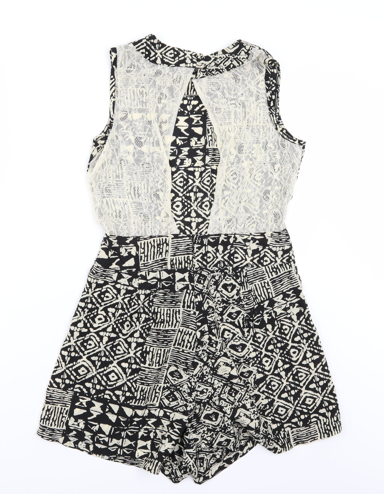 Boohoo Womens Black   Playsuit One-Piece Size 8