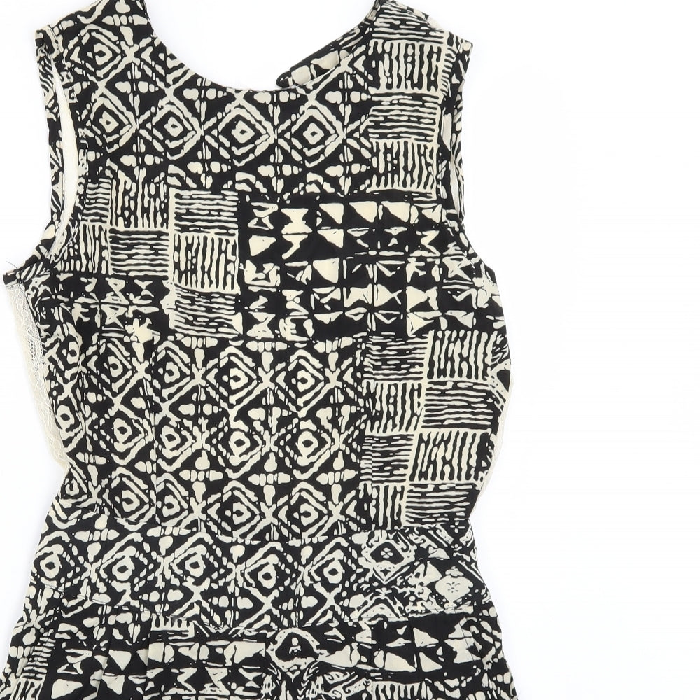 Boohoo Womens Black   Playsuit One-Piece Size 8