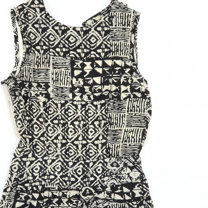 Boohoo Womens Black   Playsuit One-Piece Size 8