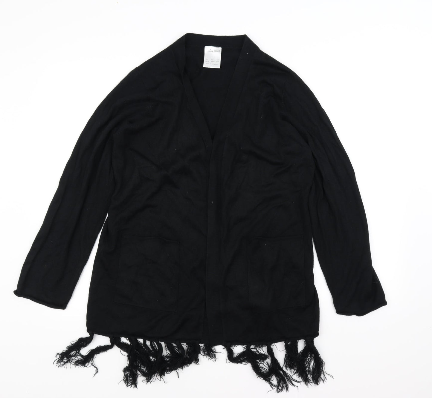 Being Casual Womens Black   Cardigan Jumper Size 12
