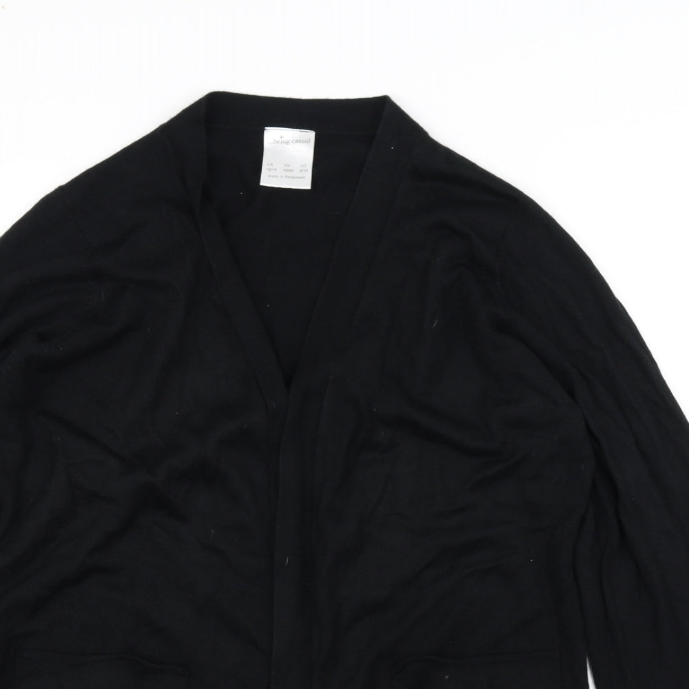 Being Casual Womens Black   Cardigan Jumper Size 12